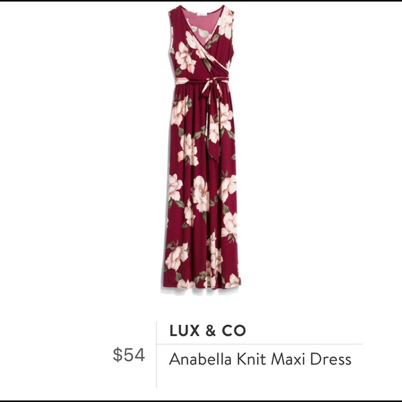 lux & co maxi dress